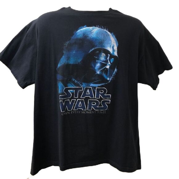 Stars Wars Men's Unisex Black Graphic T-Shirt XL Own Every Moment 9.16.11 - Picture 1 of 6